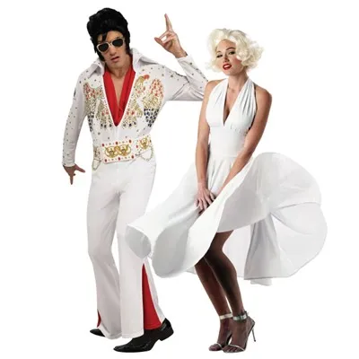 Disfraces de la pareja de rock and roll de 1950
