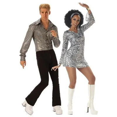 Disfraces de pareja de discoteca de la década de 1960